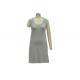 Grey Full Length Ladies / Women'S Casual Dresses Cap Sleeve Maxi Dress Plus Size