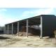 Multi Purpose Steel Barn Structures For Rural With Open Sided Steel Sheet Clading