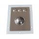 Waterproof Stainless Steel Optical Trackball Pointing Device Ruggedized Stainless Buttons