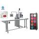Pan Type Lipstick Filling Machine With Conveyor , No Pan No Filling , 40-60pcs/Min Capacity