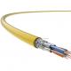 Cat 7A Cable, S/FTP Cat 7A Network Cable 23AWG Bare Copper PVC Sheath