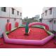 0.6mm PVC Inflatable Sports Games , Tarpaulin Racetrack Playground Pink Green
