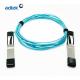 100G QSFP28 Active Optical Cable AOC Dual data rate Compatible with RoHS