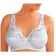 34B - 42E White Adults Eco-Friendly Breathable Padded Plus Size Convertible Bra For Ladies