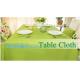 Disposable tnt pp spunbond non woven table cloth, modern luxury restaurant dining used non woven long teal pvc plastic t