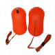 High Visible Inflatable Open Water Swimming Buoy 49*28cm With Belt