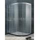 With Chromed Aluminum Shower Door Movable 6 / 8 mm Tempered Glass For Home / Hotel