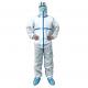 Iso13982 Breathable Adult Disposable SMS Coverall Disposable Suits For Fiberglass