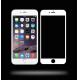 Full coverage tempered glass screen protector for iPhone 6/6 Plus with white & Black color