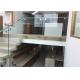 Indoor Side Mount Frameless Glass Railing Glass Stair Balustrade Systems Customized Size