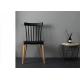 Restaurant Wooden Leg Plastic Chair 130kg Bearing Polypropylene PP