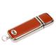 Customized Logo Leather USB Flash Drive Convenient Carrying With Long Life