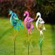 Colorful Solar Powered Garden Ornaments Decor Bird Lighting LED