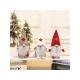 Multi Color Polyester Fabric Christmas Gift Bags Snowman Decoration