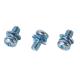 Phillips pan head machine screws with flat split washer 3 parts zinc coating kinsom fasteners