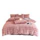 Bedding Sheet Set Bed Cover Luxury Bed Sheets Solid Colorful Rabbit Velvet