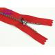 Semi - Lock Slider 9 Inch Jeans Metal Zipper Yg Fastener Red / Blue Tape Customized