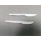 6.3 Inch Compostable Bio-Plastic Knife Disposable Biodegradable Utensils Eco-Friendly Durable Cornstarch Flatware