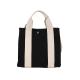 Summer Beach Leisure Zip Lock 20cm Handle Canvas Bag