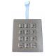 12 keys dot matrix Dynamic  IP67 waterproof outdoor metal keypad for industrial phone