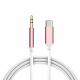 Fireproof Lightning Aux Cord Stereo Lightning To 3.5mm Aux Cable For Car