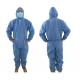 Blue SMS Disposable Protective Gowns For Hospital / Chemical / Beauty Industry