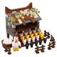 MOC city accessories bricks farm house mini figures diy chicken animal house building blocks educational toys