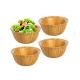 Set of Four FDA Approval Large Organic Bamboo Salad Set Wholesale