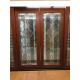 decorative glass panels in door