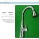 IPX5 Brushed Nickel Pull Out Kitchen Taps CUPC Braided Hose Mixer With Sprayer