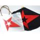 Heat Press 2D 3D Iron On Adhesive Patches Red Hollow Star Shape