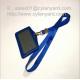 Luxury nylon lanyard with metal coin decoration, metal coin lanyards