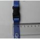 Blue color Printing Polyester trade show lanyards for business card holder
