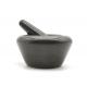 15cm Round Marble Stone Mortar And Pestle Set Kitchen Grinder Tool
