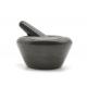 15cm Round Marble Stone Mortar And Pestle Set Kitchen Grinder Tool