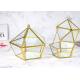 Pentagonal glass artifact succulent greenhouse Gift Wedding jewelry box landscape home glass decoration wholesale