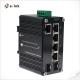 Industrial PoE Powered 5-Port 10/100/1000T + 2-Port 100/1000X SFP Ethernet Switch with PoE Passthrough