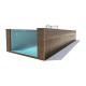 Moulding Glass Pools Above Ground Salt Chlorinator for Custom Outdoor Swimming Pools