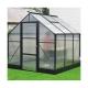 10ftX8ft 12ftX8ft Aluminium Frame Greenhouse 6mm Black Antharacite Green