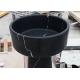 Nero Marquina Marble Vessel Bathroom Sinks , Natural Stone Basin With Different Shape
