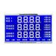 HTN Blue Custom LCD Display Module Segment With Pin Connect