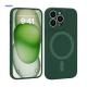 Custom Pink Soft Liquid Silicone Phone Case Super Strong Magnets For IPhone Case