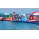 Island Inflatable Water Park , Fantastic amusement parks For Commercial Event