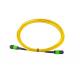 MPO - MPO Simplex Single Mode Fiber Optic Patch Cord 12 Core Yellow Color