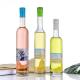 375ml 500ml Round Glass Wine Juice Whisky Bottle with Transparent Collar Material
