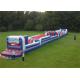 Customized Long Inflatable Obstacle Bouncer For Outdoor Toddlers Games