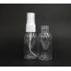 Round Transparent PET Plastic Spray Bottle Classic Design Durable Smooth Surface Various Capacities