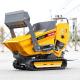 Robust Construction Mini Crawler Dumper With Pneumatic / Solid Tires