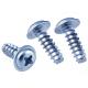 White Zinc Plated Pan Head Phillips Self Tapping Screws With Fixed Washer
