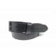 3.5cm Width Cowhide Black Mens Casual Leather Belt